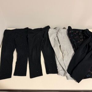 Cat & Jack Toddler Girls Leggings Lot of 5 Size 2T